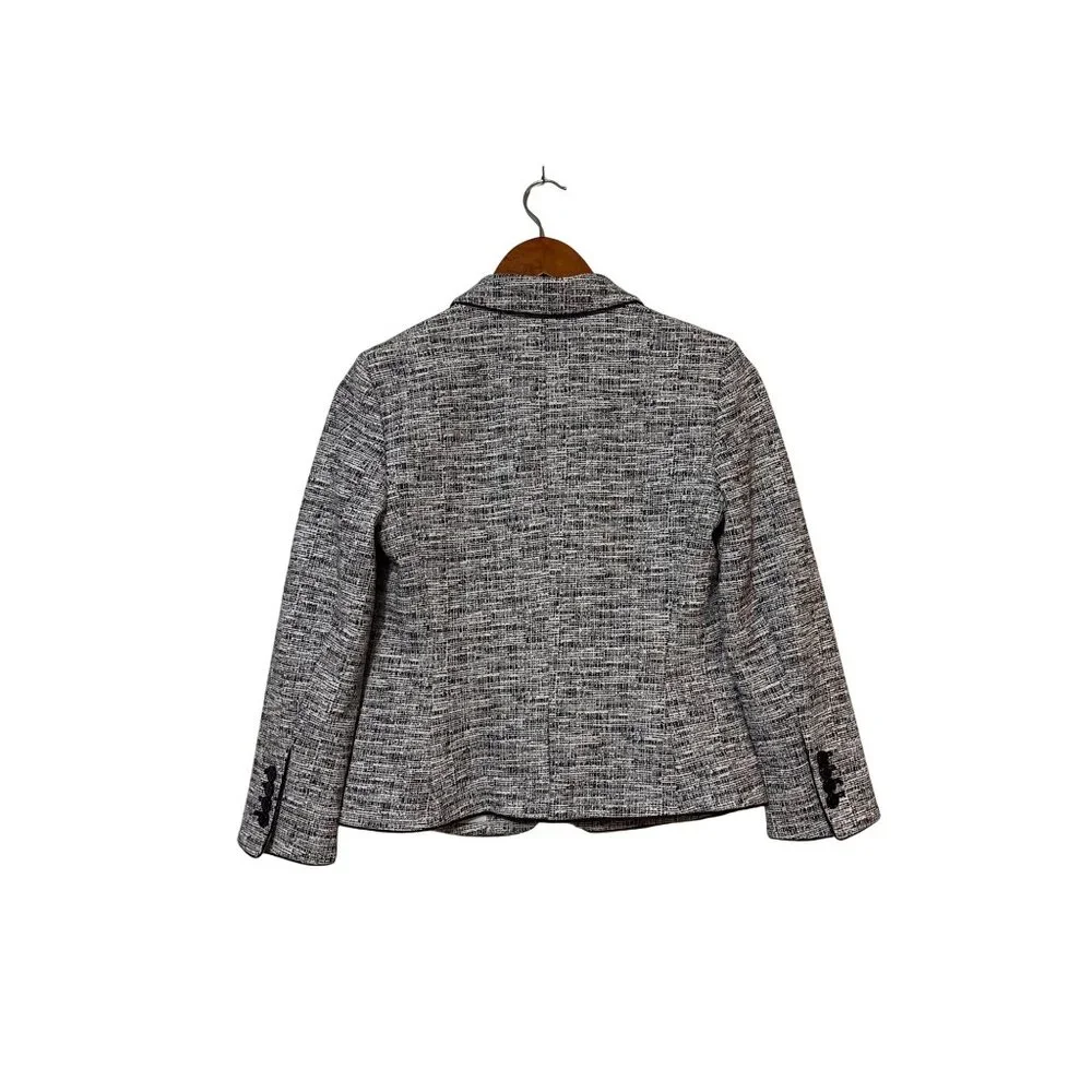NWT Ann Taylor 2P tweed blazer peplum waist preppy business old money academia - Picture 3 of 6